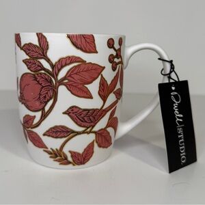 DwellStudio White and Rustic Red Bird Mug
